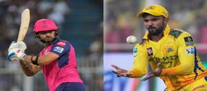 CSK vs RR: संजू सैमसन का फीका डेब्यू, नन्द्रे बर्गर ने उखाड़ा स्टंप और रियान पराग का जश्न हुआ वायरल