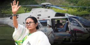 चुनावी रैली में हेलिकॉप्टर के पास उड़ता दिखा ड्रोन, ममता ने विपक्ष पर साधा निशाना